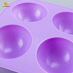 Nonstick Cake Baking Molds 6 Cavities Semi Sphere Silicone Mold Food Grade Silicone Cake Mold for baking