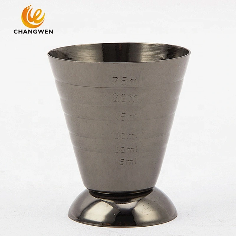 OEM customized 2.5oz gold plating stainless steel measuring cups