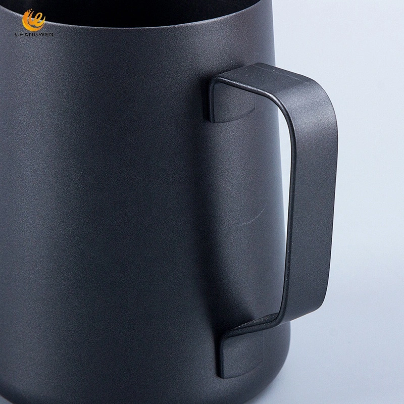Hot Selling 400/600/900ml Stainless Steel Milk Frothing Pitcher Non Stick Coating Milk Jug Cup