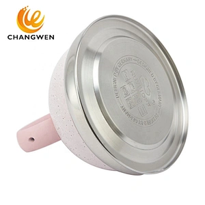 Pink teakettle stainless steel whistling tea kettle