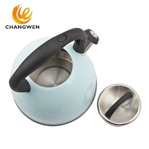 stainless steel water tea travel keep warm whistle kettle for sale