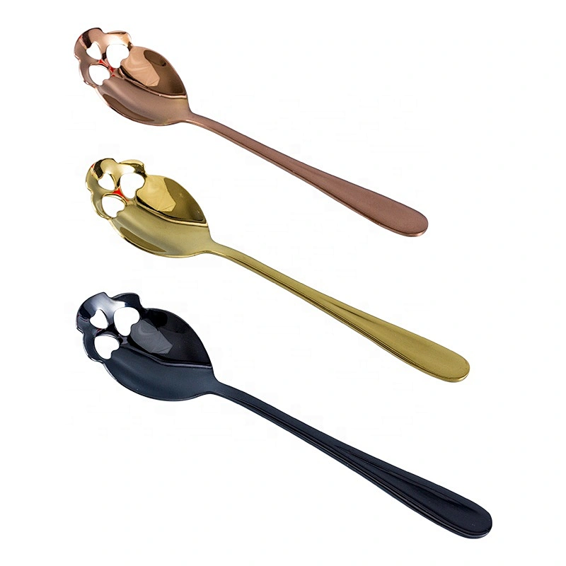 High quality 304 Stainless Steel Tableware Coffee Scoop Ice Cream Candy Tea Spoon