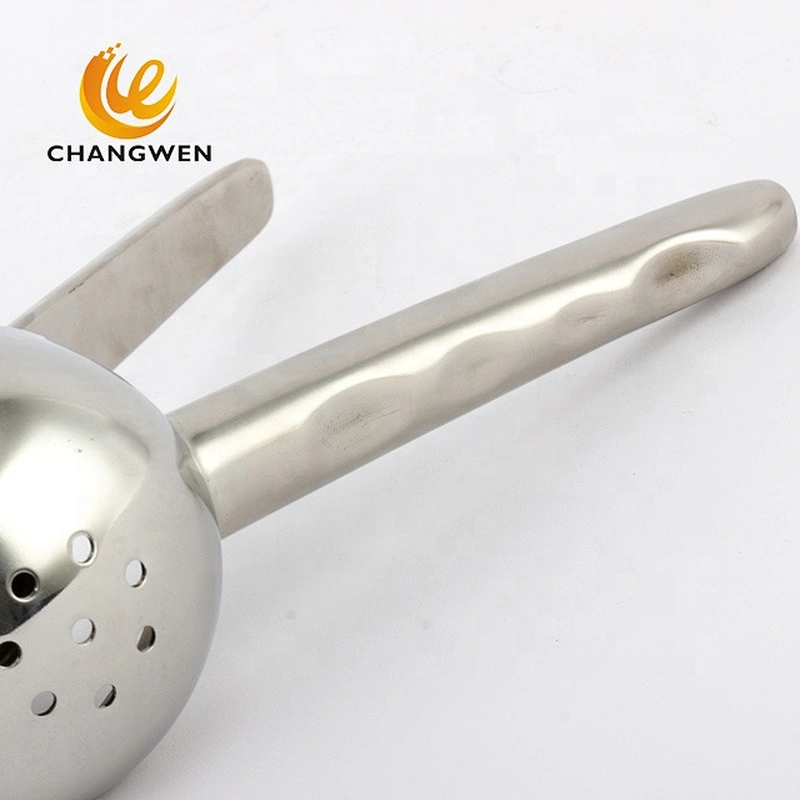 High quality custom metal fruit juice squeezer 304 stainless steel manual lemon squeezer