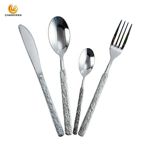 Professional wholesale manufacture flatware set 18/10 stainless steel reusable cutlery set