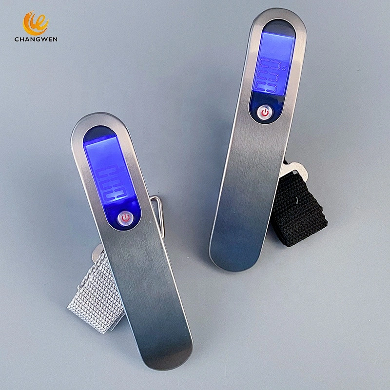 Hot Sale Stainless Steel 50kg/110lb Hanging Electronic Weighing Travel Scale Portable LCD Digital Luggage Scale