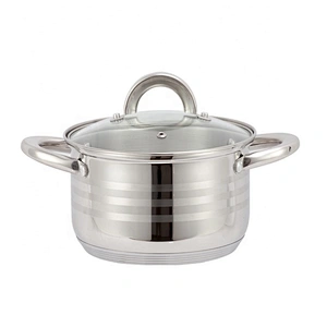 Kitchen wares Induction kitchen cooking pots stainless steel cookware pan set