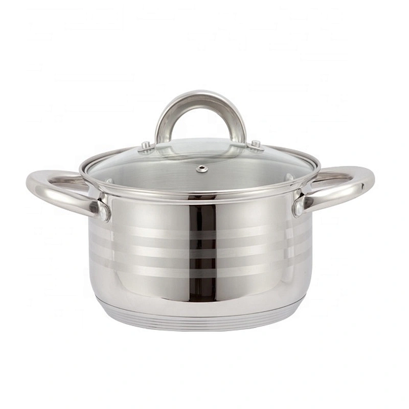 Kitchen wares Induction kitchen cooking pots stainless steel cookware pan set