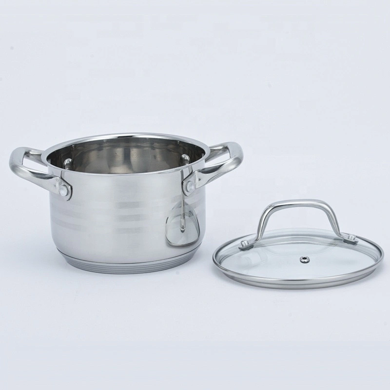 Kitchen wares Induction kitchen cooking pots stainless steel cookware pan set