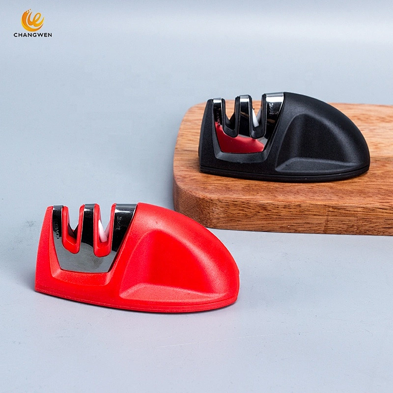 High Quality Portable Mini Colorful Kitchen Gadgets 2 Stage Knife Sharpener Tools
