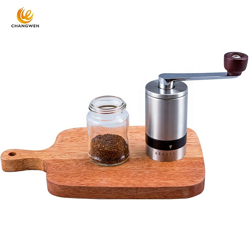 Hot selling Portable 6 Precise Adjustable Setting stainless steel grinder manual coffee bean grinder