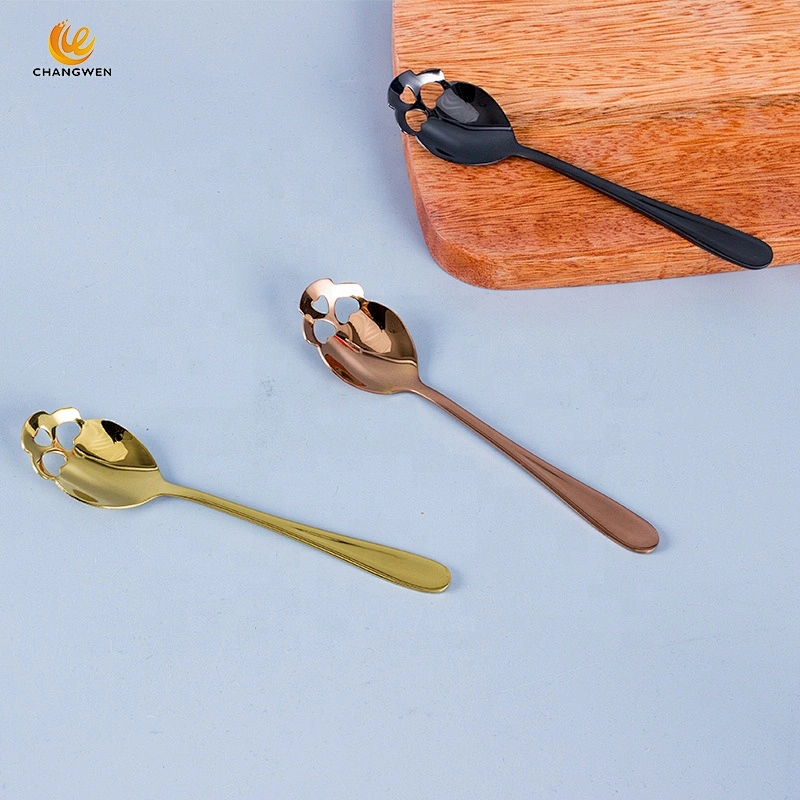 High quality 304 Stainless Steel Tableware Coffee Scoop Ice Cream Candy Tea Spoon