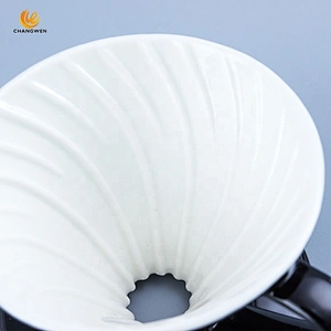 High Quality Coffee Brewing Accessories ceramics V60 shaped Coffee Filter Cup coffee Filter drippe