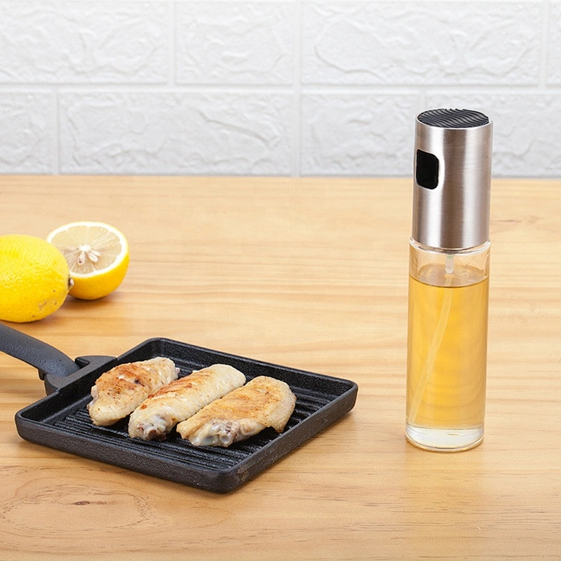 Leakproof 304 Stainless Steel Best Olive Oil Vinegar Sprayer Bottle 100ml for BBQ Soy Sauce