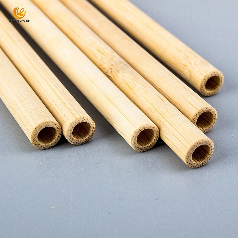 Wholesale custom Eco friendly material Reusable Natural Bamboo Drinking Straws