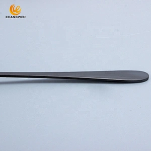 Mirror Polishing Rose Gold Flatware Black 304 Stainless Steel Metal Cutlery Set