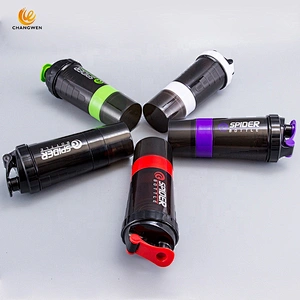Wholesale Customized 500ML Three-layer drink water bottle plastic water bottles protein shaker bottle