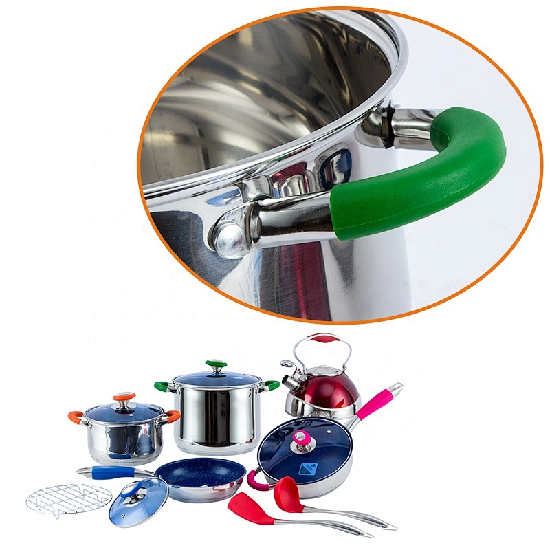 High quality kitchen ware cooking pot set nonstick cookware sets stainless steel cooking pot