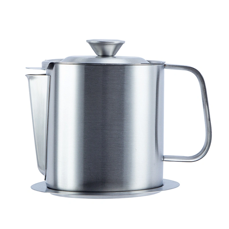 Stainless Steel 304 Kitchenware Oil Can Soup Filter Pot Bowl Fat Separator with Strainer oil pot