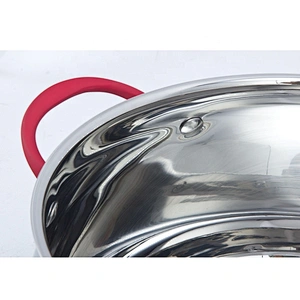 6pcs/8pcs/12pcs Casting stainless steel belly shape cooking pot cookware set with glass lid