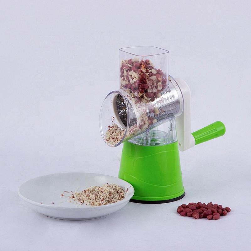 Kitchen accessories Stainless Steel Drums Plastic Manual Cheese Cutter Nut Chopper Veggie Slicer
