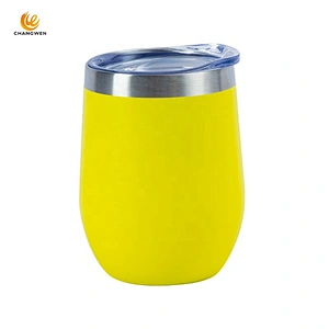 Hot Selling Custom Egg Shape Double Wall Vacuum Insulated Stainless Steel Travel Tumbler Cups for Coffee Wine water