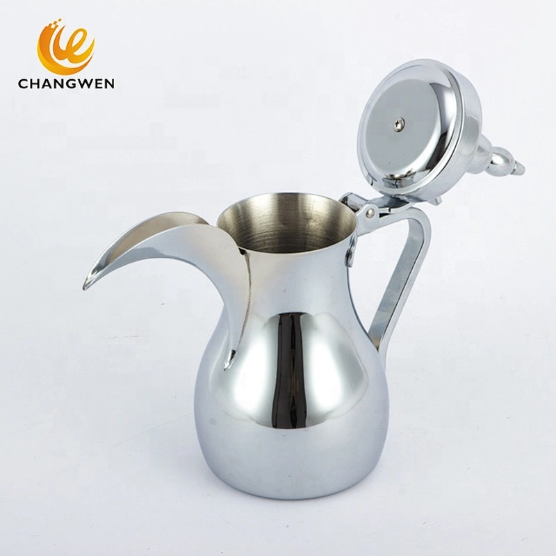 Kitchen Accessory 12/18/24 OZ Coffee Kettle Stainless Steel Dallah Gold Coffee Pot