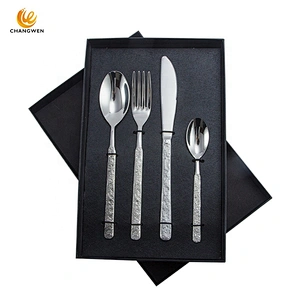 Professional wholesale manufacture flatware set 18/10 stainless steel reusable cutlery set