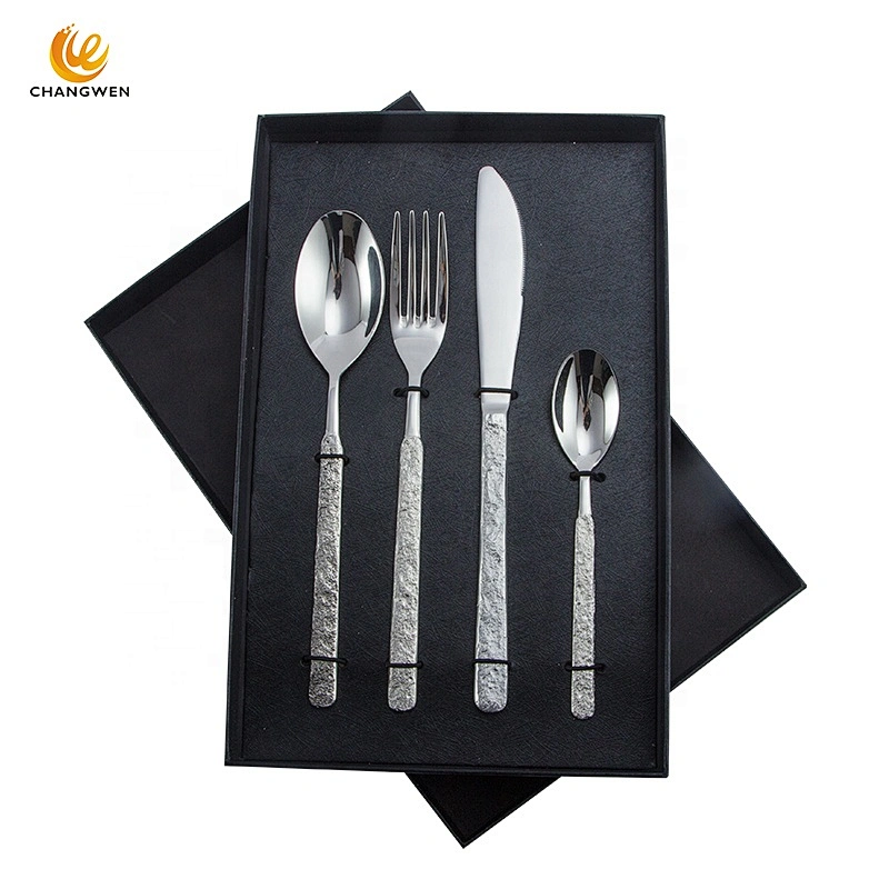 Professional wholesale manufacture flatware set 18/10 stainless steel reusable cutlery set