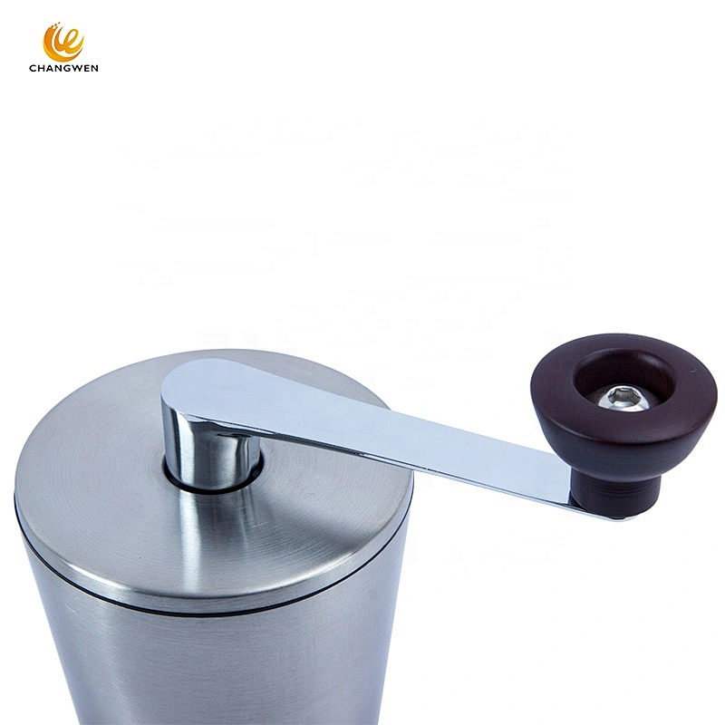 Portable conical burr hand bean manual grinder coffee, wholesale stainless steel manual mill coffee grinder