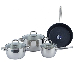 Kitchen accessories cookware sets stainless steel casserole cooking pot kitchenware