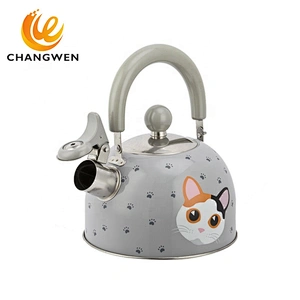 2L  Whistling Kettle Tea Pot Stovetop Induction Stainless Steel Water Kettle With Color Paint