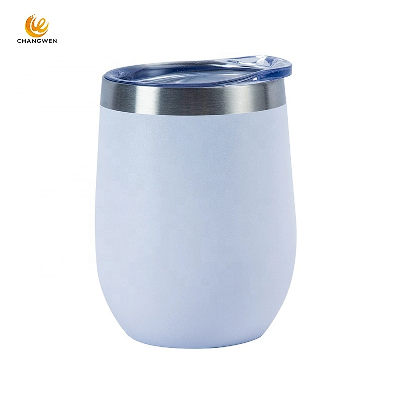 Hot Selling Custom Egg Shape Double Wall Vacuum Insulated Stainless Steel Travel Tumbler Cups for Coffee Wine water