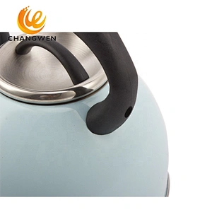 stainless steel water tea travel keep warm whistle kettle for sale