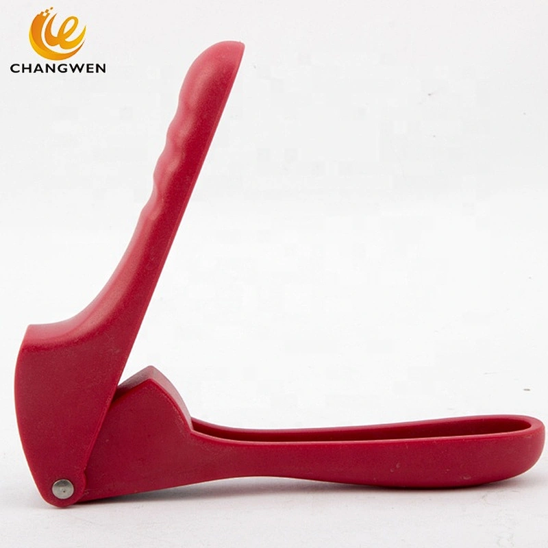 Wholesale kitchenware high quality Kitchen tool plastic handle stainless steel garlic presser