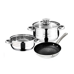 Stainless Steel Nonstick cookware Fry Pan with Nonstick Coating Capsule Bottom for East Europe