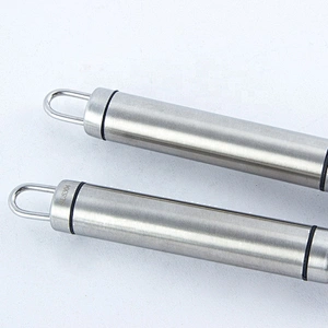 New high quality garlic press stainless steel garlic crusher metal manual garlic presser for kitchen