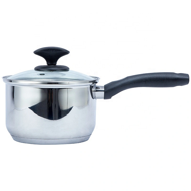 6pcs/8pcs/10pcs stainless steel cookware set cooking pot with glass lid