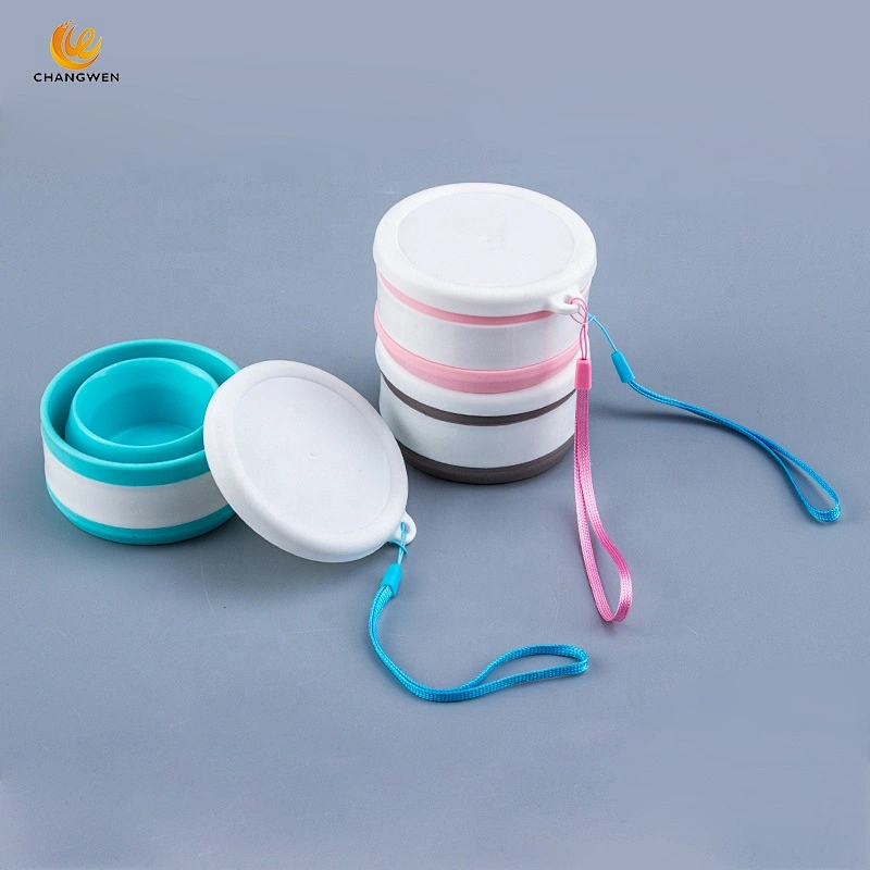 Outdoor High Quality Custom Silicone Collapsible Coffee Cup Retractable Foldable Coffee Cup Silicone Cup For Travel