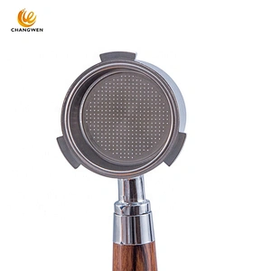 espresso coffee machine portafilter 51mm Bottomless Coffee Espresso Machine with Wood Handle kitchen accessories