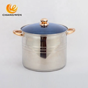 European style 12 pc stainless steel cookware set
