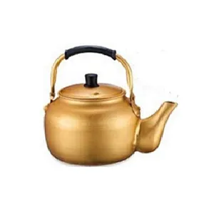 Factory supply aluminum yellow kettle with plastic handle
