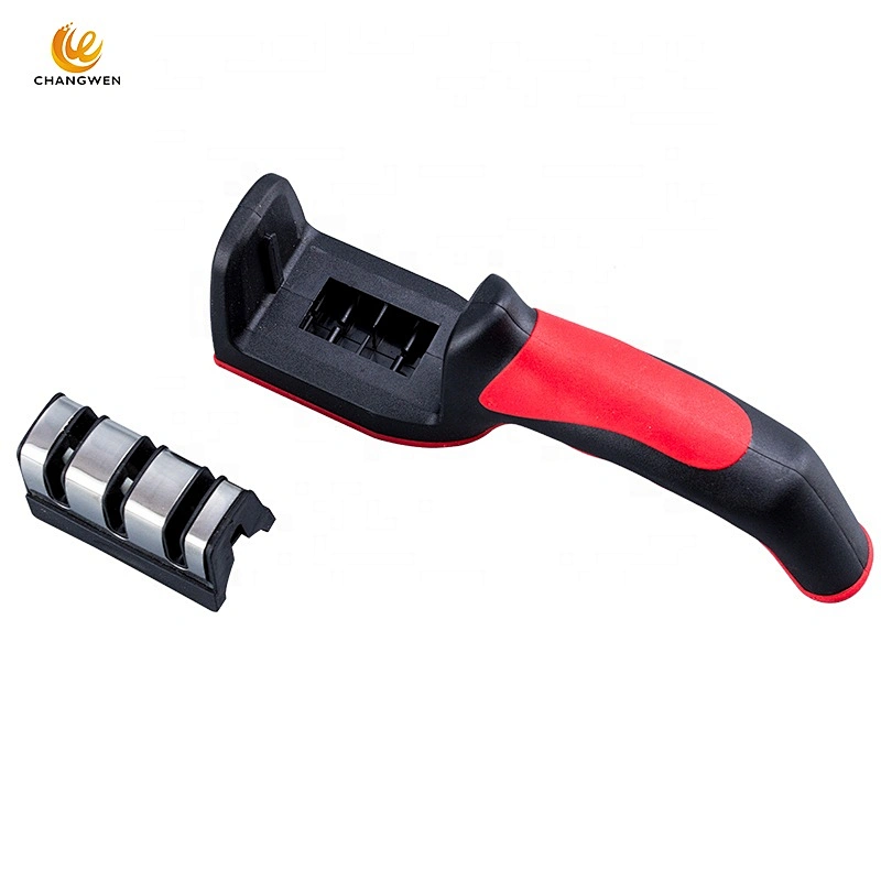 Professional Mini Manual Stainless Steel 3 Stage kitchen Handheld knife sharpener