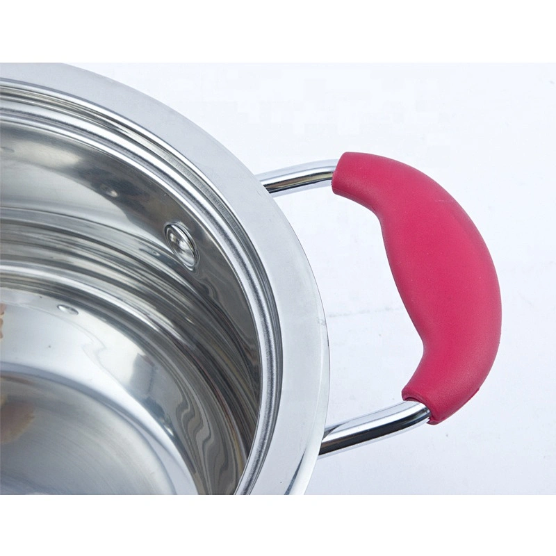 belly shape stainless steel induction casserole pot with induction base