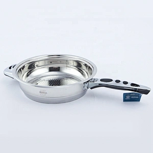 Induction capsule bottom frying pan Stainless steel frypan