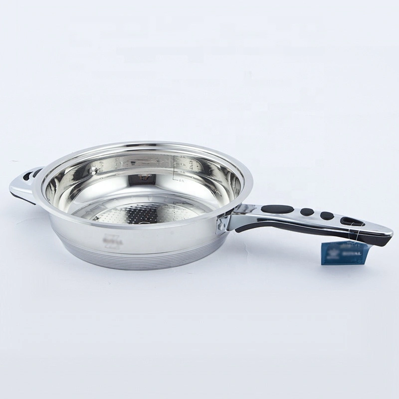 Induction capsule bottom frying pan Stainless steel frypan