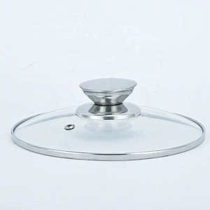 Stairght shape stainless steel casserole with lid mushroom knob