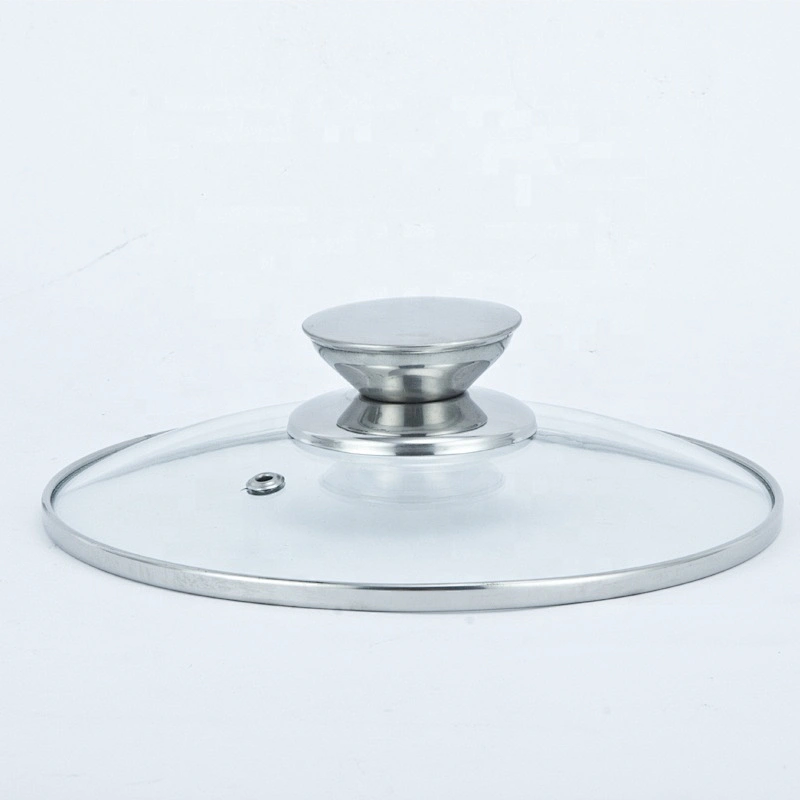 Stairght shape stainless steel casserole with lid mushroom knob