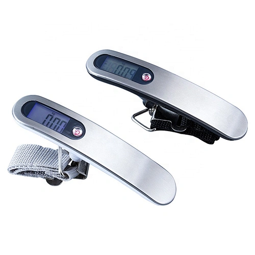 Hot Sale Stainless Steel 50kg/110lb Hanging Electronic Weighing Travel Scale Portable LCD Digital Luggage Scale
