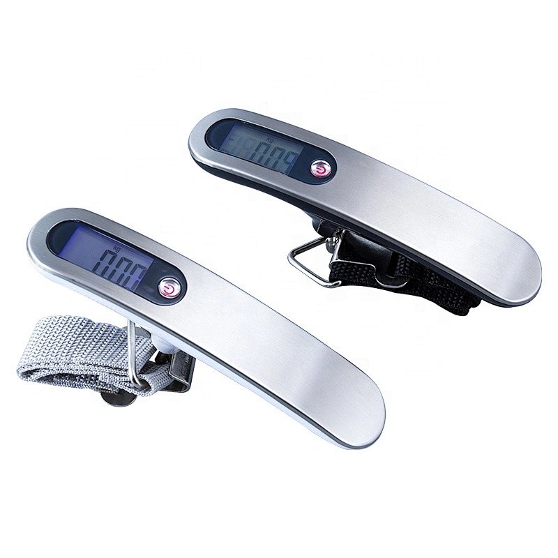 Hot Sale Stainless Steel 50kg/110lb Hanging Electronic Weighing Travel Scale Portable LCD Digital Luggage Scale