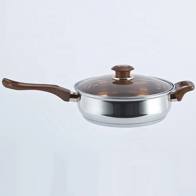 0.5mm cookware stainless steel non stick frying pan set